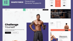 Shape Force - Fitness & Gym Elementor Template Kit