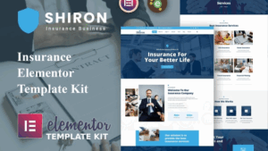 Shiron - Insurance Elementor Template Kit