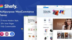 Shofy (v1.1.5) Highly Customizable WooCommerce WordPress Theme + RTL