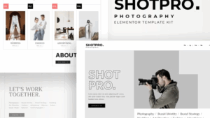 Shotpro - Photography & Portfolio Elementor Template Kit
