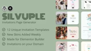 Silvuple v1.0.1 Online Invitations Maker (Addon For Elementor)