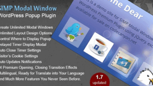 Simp Modal Window v1.7 WordPress Plugin