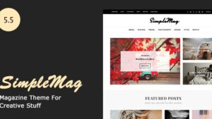 SimpleMag v5.5.0 Magazine theme for creative stuff