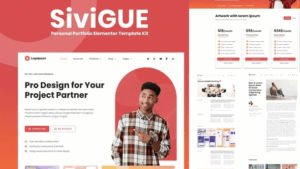 SiviGUE - Personal Portfolio Elementor Template Kit