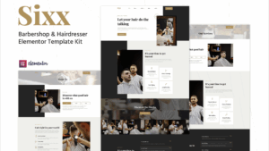 Sixx - Barbershop & Hairdresser Elementor Template Kit
