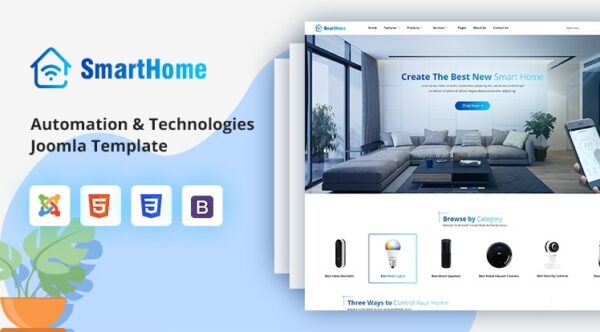 Sj SmartHome v4.1.5 Joomla smart home template