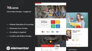 Skans - Learning & Online Education Elementor Template Kit