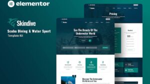 Skindive - Scuba Diving & Water Sport Elementor Template Kit