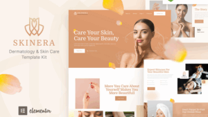 Skinera – Dermatology and Skincare Elementor Template Kit