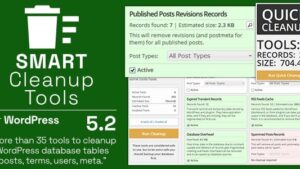 Smart Cleanup Tools v5.3 Plugin for WordPress