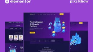 Smart ICO - Crypto Currency Elementor Pro Full Site Kit