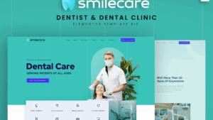 Smilecare - Dentist & Dental Clinic Elementor Template Kit