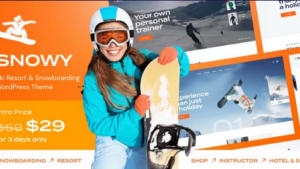 Snowy (v1.12.0) Ski Resort & Snowboarding WordPress Theme