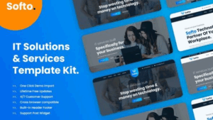 Softo IT Solutions & Business Elementor Template Kit
