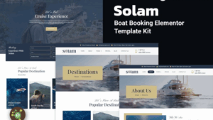 Solam - Boat Booking Elementor Pro Template Kit