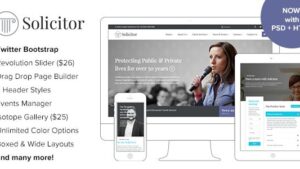 Solicitor v2.4 Law Business Responsive WordPress Theme