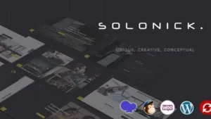 Solonick v6.6.1 - Personal Portfolio WordPress Theme