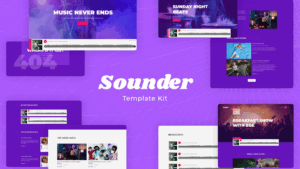 Sounder | Online Internet Radio Station Template Kit