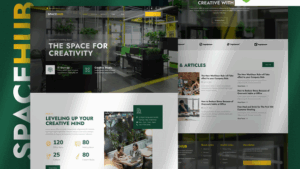 Spacehub – Coworking & Creative Space Elementor Template Kit