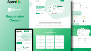 SparxUp - Saas & Startup Elementor Template Kit