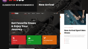 Spatoo - Modern Shoes eCommerce Elementor Template Kit