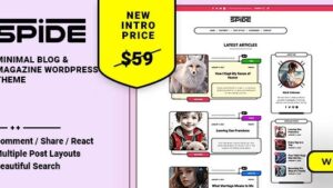 Spide (v1.0.6) Blog & Magazine WordPress Theme