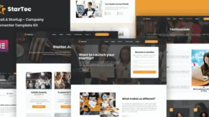 StarTec - Saas Elementor Template Kit