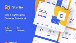 Startio - Saas & Digital Agency Elementor Template Kit
