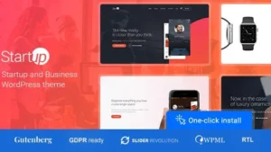 Startup Company (v1.3.2) WordPress Theme for Business & Technology