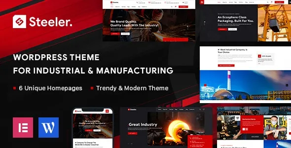 Steeler (v3.0) Industrial & Manufacturing WordPress Theme
