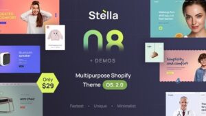 Stella (v3.0.2) Multipurpose Shopify Theme OS 2.0 - RTL Support