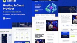 Stellar - Hosting & Cloud Provider WordPress Elementor Template Kit