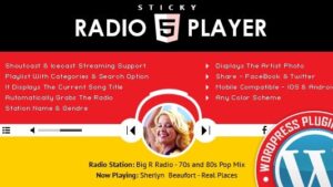 Sticky Radio Player WordPress Plugin v3.4