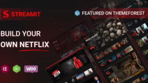 Streamit (v4.3.0) Video Streaming WordPress Theme + RTL