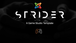Strider v1.0 - A Game Studio Joomla Template With Page Builder
