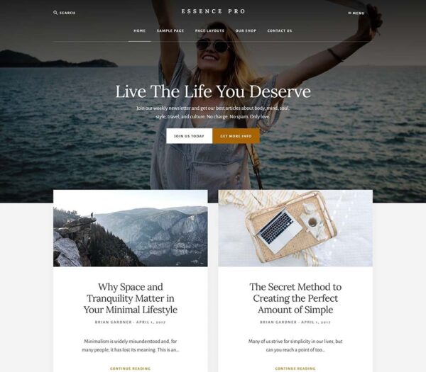 StudioPress Essence Pro WordPress Theme v1.5.4