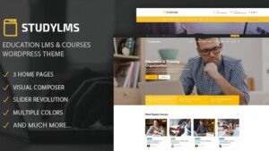 Studylms v1.29 Education LMS & Courses WordPress Theme