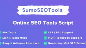 SumoSEOTools v2.0.3 Online SEO Tools Script [Activated]