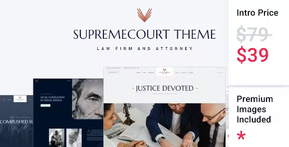 SupremeCourt v1.0 Law Firm and Attorney Theme