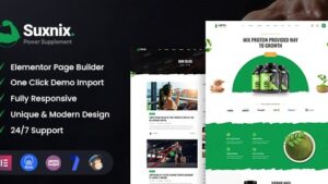 Suxnix (v1.7) Health Supplement WordPress Theme