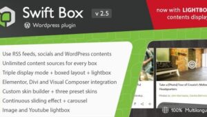 Swift Box v2.9.0 Wordpress Contents Slider and Viewer [Activated]