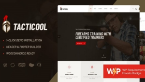 Tacticool (v1.0.13) Shooting Range & Gun Store WordPress Theme