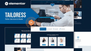 Tailoress - Tailor Service & Made Elementor Template Kit