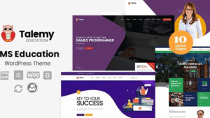 Talemy (v1.2.28) LMS Education WordPress Theme