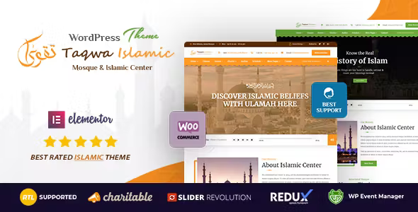 Taqwa v2.0 Islamic Center WordPress Theme