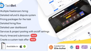 Taskbot v6.3 A Freelancer Marketplace WordPress Plugin  [Activated]
