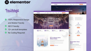 Tawakal - Mosque & Islamic Center Elementor Template Kit