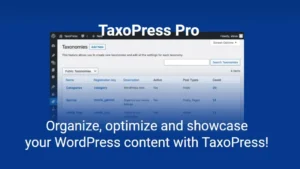 TaxoPress Pro (v3.45.0) the WordPress Taxonomy, Category and Tag Plugin [Activated]