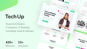 TechUp - Technology IT Solutions & Services Elementor Template Kits