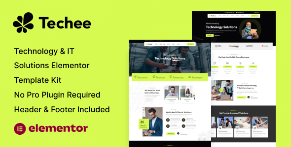 Techee - Technology & IT Solutions Elementor Template Kit